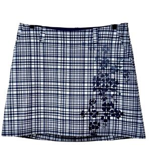 Nike Golf Skort - Blue/White Plaid, 8